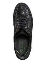 ELENA EDEN veterschoen met nappaleren details ZWART