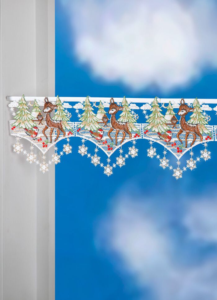 Winterpaalversiering van echt Plauenkant 