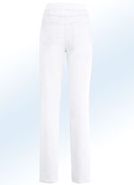 Elegante broek in pull-on-stijl WIT