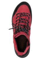 Sportieve dameslaarzen, breedte K, met uitneembaar voetbed ROOD