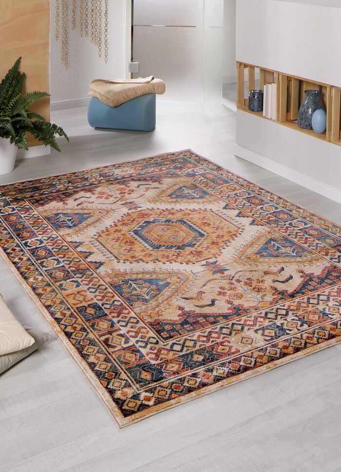 Bruggen en tapijten in aangename, zachte kleuren 