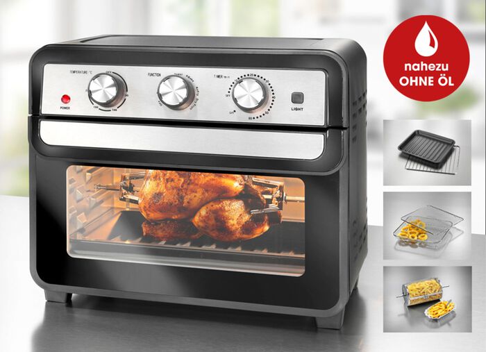 Heteluchtoven - Vervangt oven en friteuse 