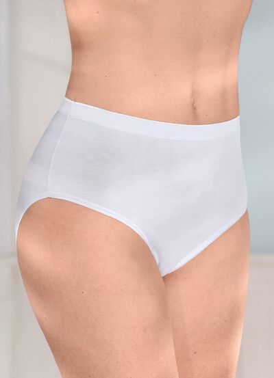 brio lingerie vijf-pack slips met glanzende rand 