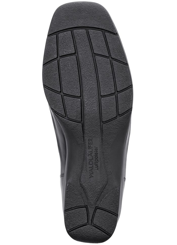 Waldl&auml;ufer pantoffels van leer met krokodillenreli&euml;f 