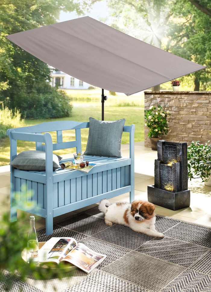 Praktische kistbank van grenenhout met groot opbergvak 