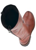 Remonte, gevoerde dameslaarzen, winterschoenen, breedte G, met rits KASTANJEBOLEET-MOKKA