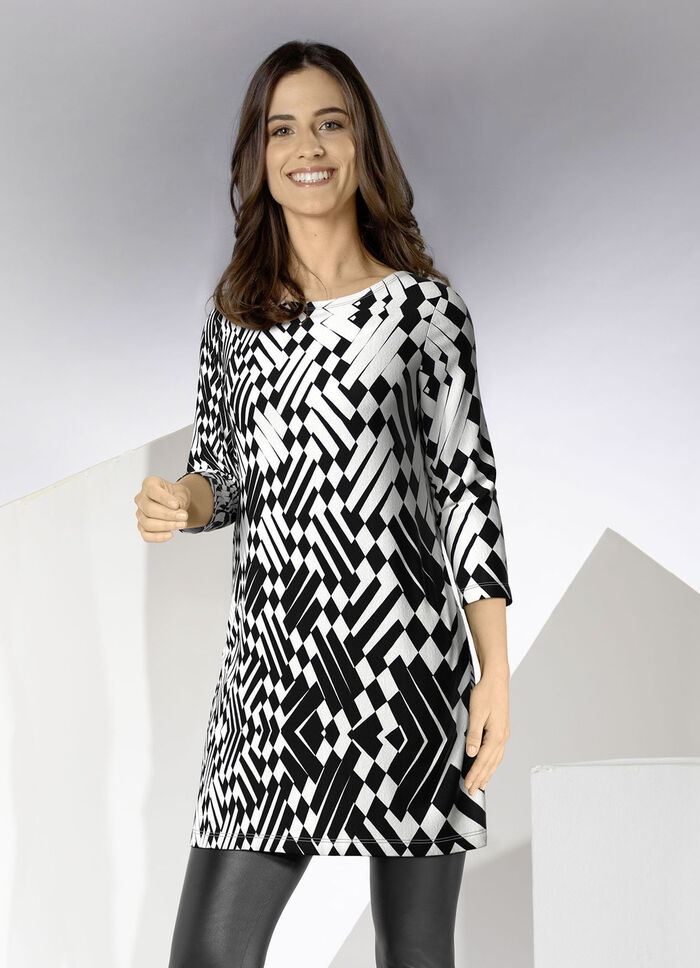 Tuniek met all-overdessin 