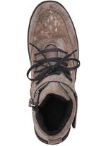 ELENA EDEN veterlaarsje van su&egrave;de TAUPE