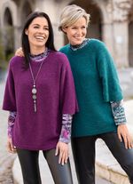 Trui in superzachte kwaliteit PETROLMOTIEF