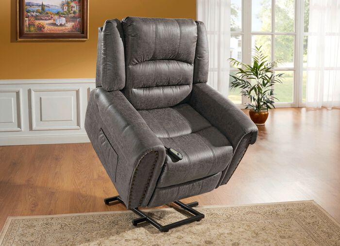 Ontspanningsstoel met opstahulp en afstandsbediening 