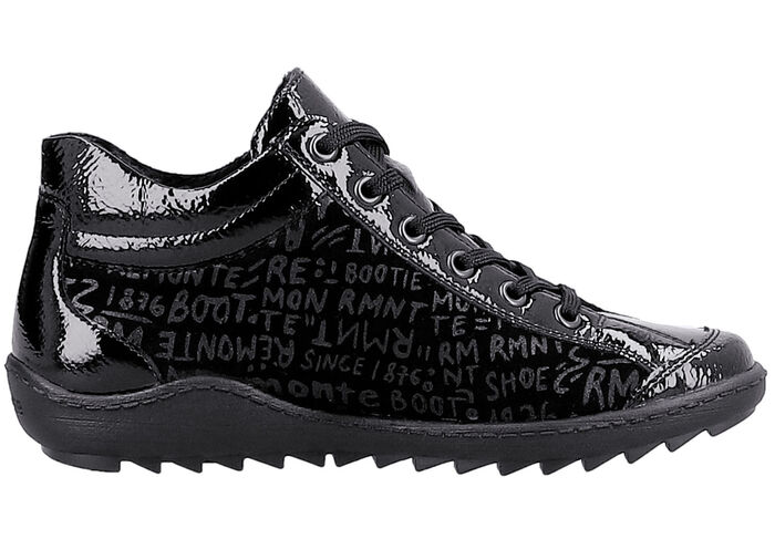 Remonte veterlaarsje gemaakt van crashlak ZWART