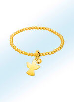 Elegante balarmband bel roept beschermengel op