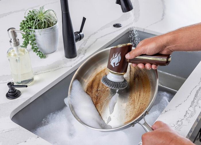 Reinigingsborstel op batterijen 