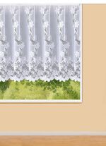 Bloemenraam-winkel met plooiband 