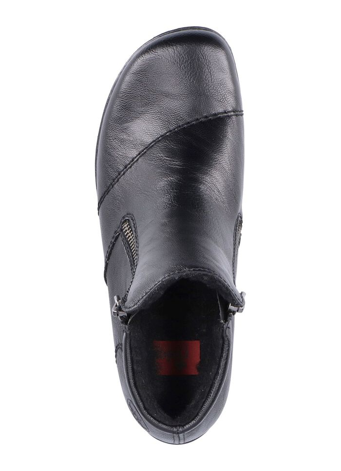 Rieker laarsje met decoratieve quilting ZWART