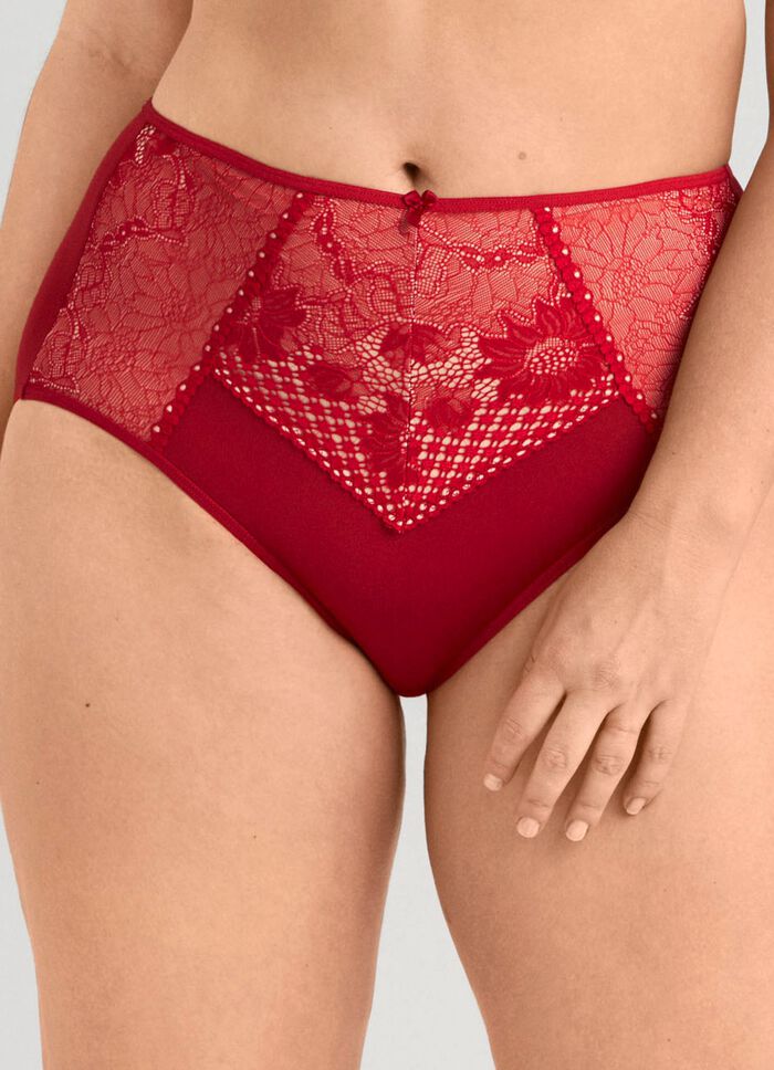 Miss Mary slip met gevoerde elastische kant 