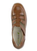 Waldläufer pantoffels van nappaleer COGNAC