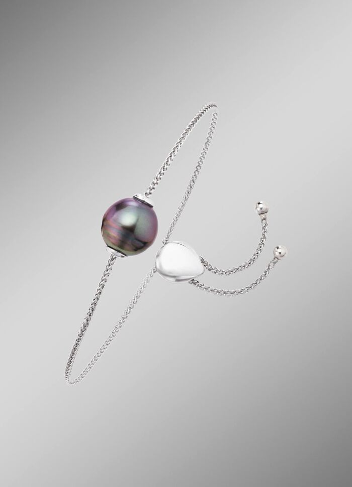 Armband met barokke Tahitiaanse kweekparel 