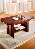 In hoogte verstelbare en uitschuifbare salontafel 