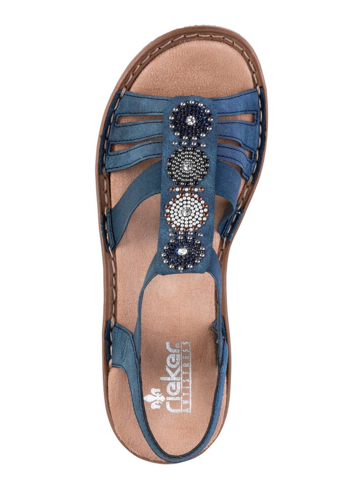 Rieker sandaal met strass steentjes 