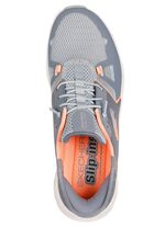 SKECHERS sneaker met gegoten instaphielplaat GRIJS-ORANJE
