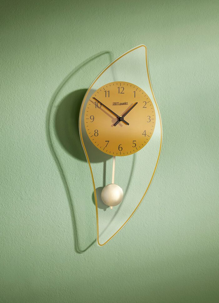 Wandklok met Arabische cijfers GOUD