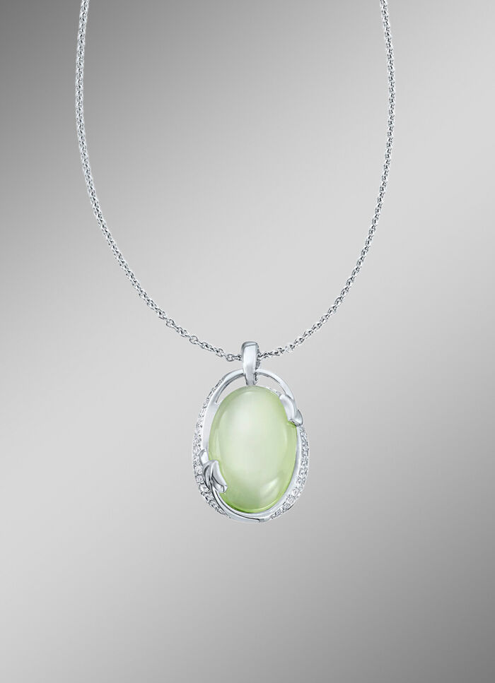 Edelsteenhanger met ankerketting 