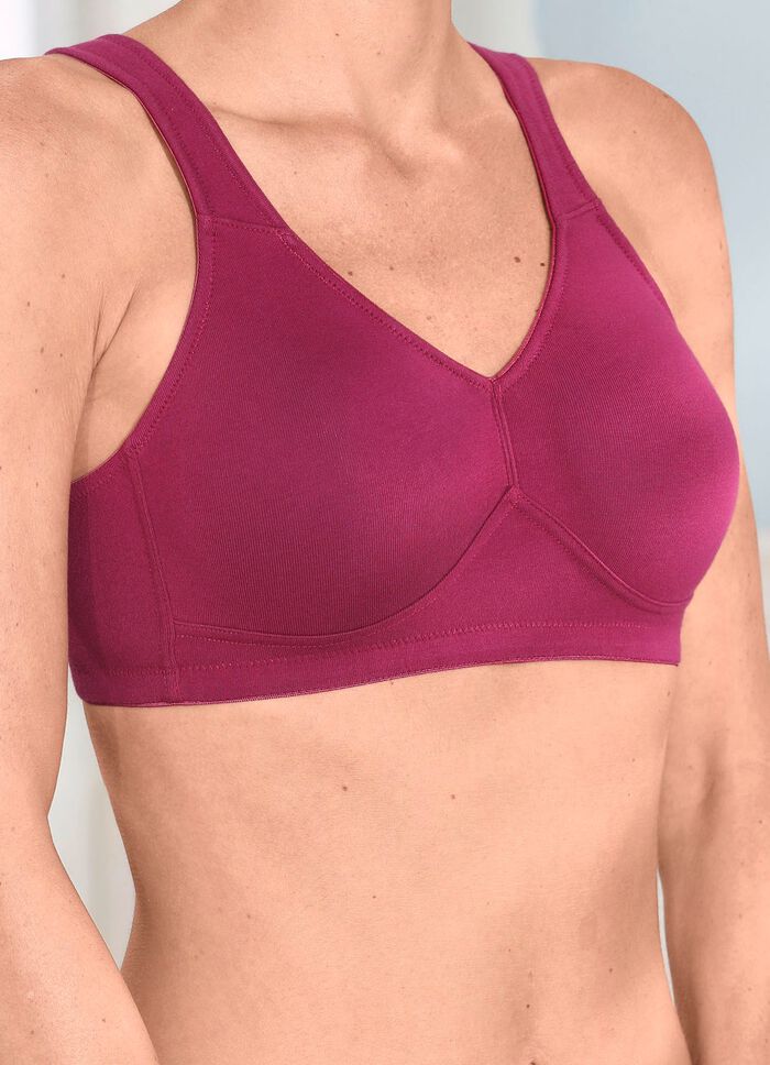 Speidel twopack bh met voorgevormde cups 1X BORDEAUX, 1X WEISS