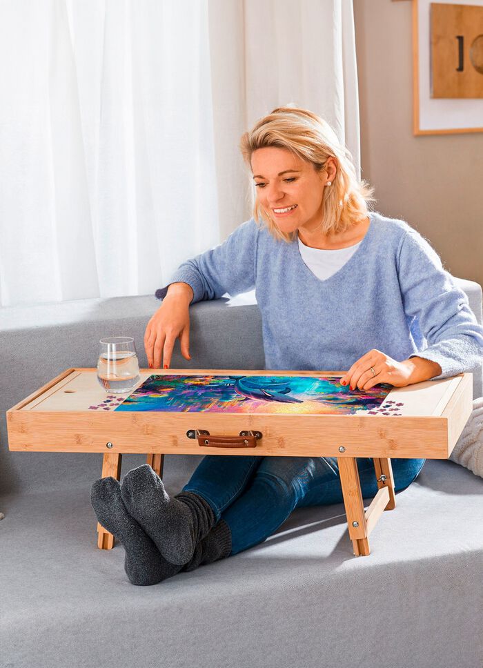 Spel- en puzzeltafel voor puzzels tot 500 stukjes 