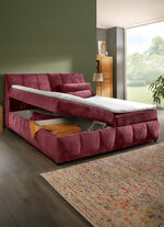 Boxspringbed met opbergruimte in het hoofdbord en de bedbox BORDEAUX