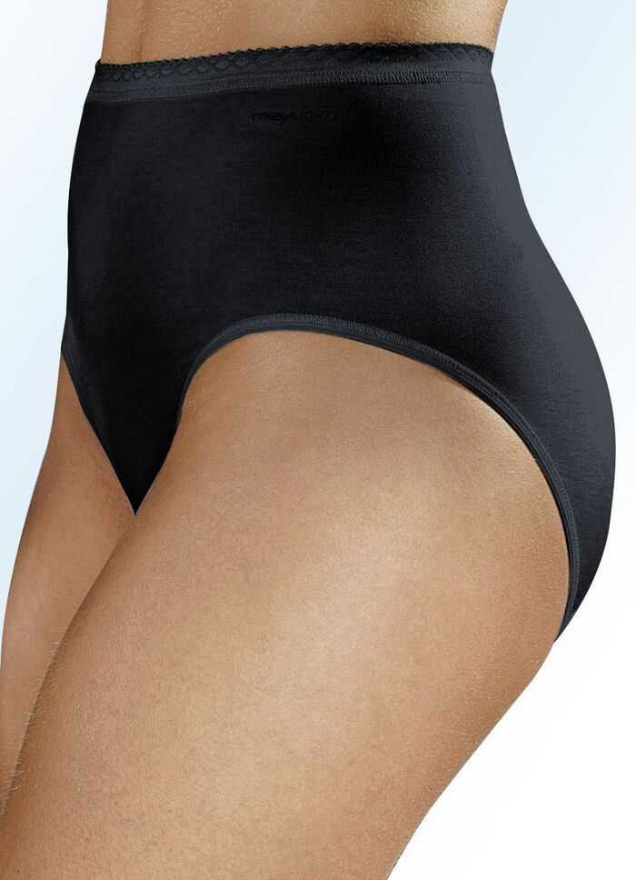 Mey drie-pack slip ZWART