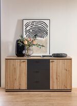 Modern dressoir ARTISAN EIKEN-GRAFIET