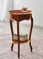 Bijzettafel met handgemaakte applicaties 