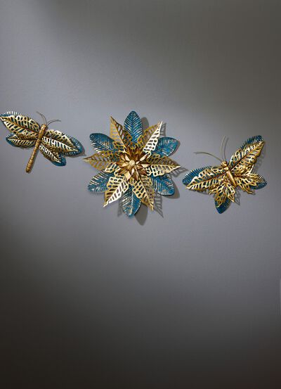 Wanddecoratie van metaal 