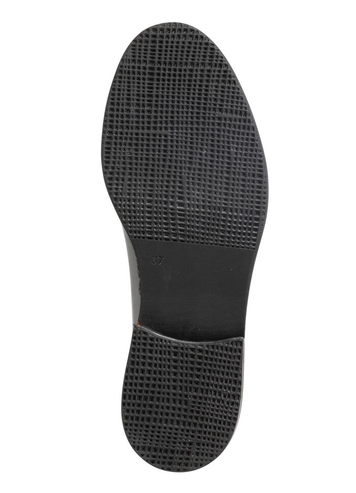 Andrea Conti veterschoen van elegant verfrommeld lakleer ZWART