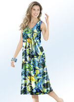 Klaus-modellen kleden zich met inkjetprint, mouwloos 