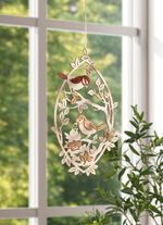 Houten raamschildering 