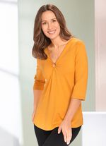 Overhemdtuniek met sieradenapplicatie 