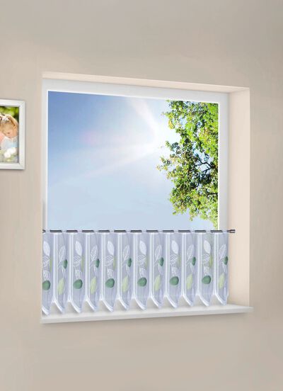 Korte jaloezieën met gebogen uiteinden 