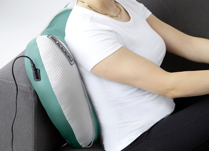 Shiatsu massagekussen met vibratie en warmte 