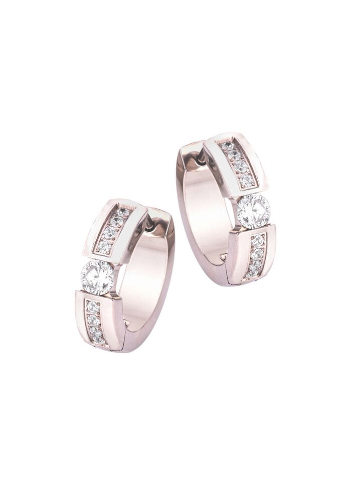 Elegante creolen met synthetische zirkonia 