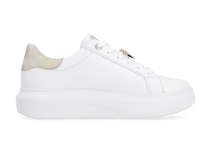 Sneakers met metalen libellesieraden WITGOUD