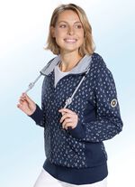 Sweatvest met ankermotieven MARINE-ECRU