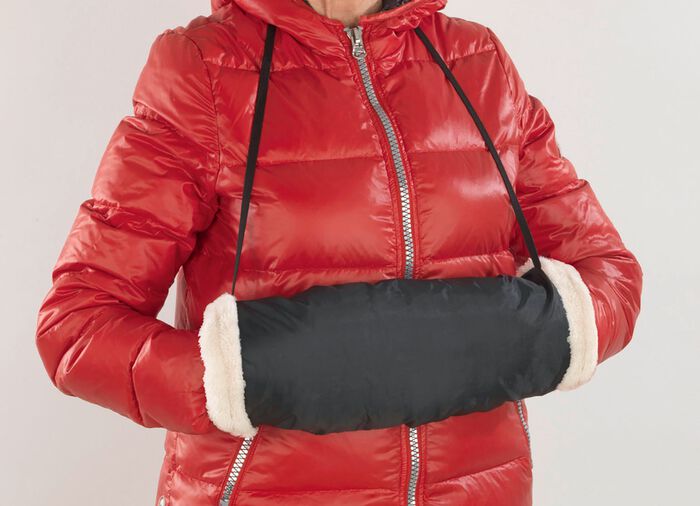 Handwarmer met binnenbont 