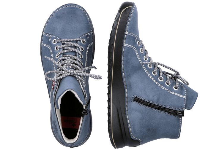 Rieker, sportieve dameslaarzen, winterschoenen, met rits 