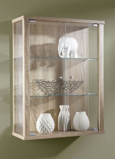 Hangende vitrine met ESG-veiligheidsglas 