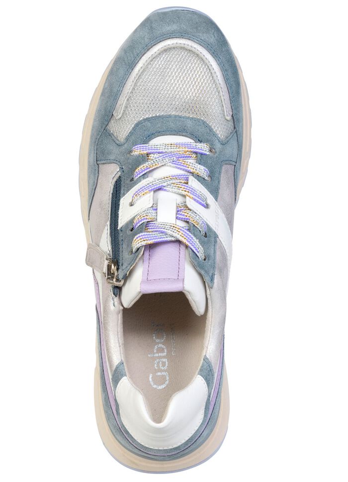 Gabor, trendy damessneakers, breedte H, met uitneembaar voetbed 