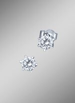 Solitaire-oorbellen met briljanten 