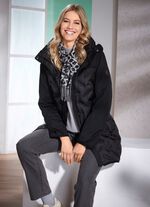 Lange donsjas met gelijmde kamers 