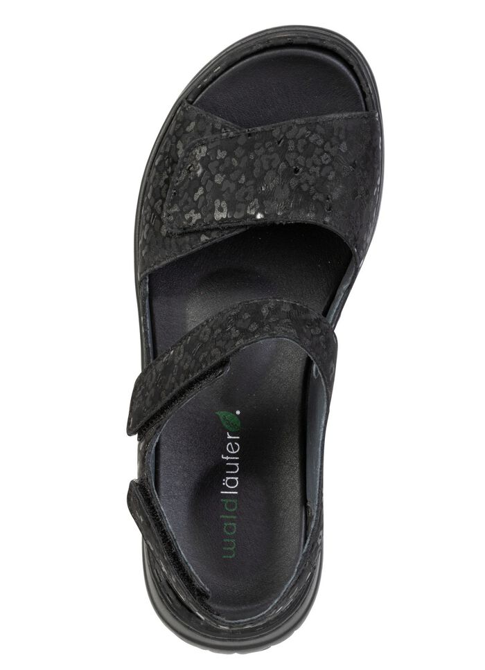 Waldl&auml;ufer, comfortabele damessandalen, breedte H, met uitneembaar voetbed SCHWARZ